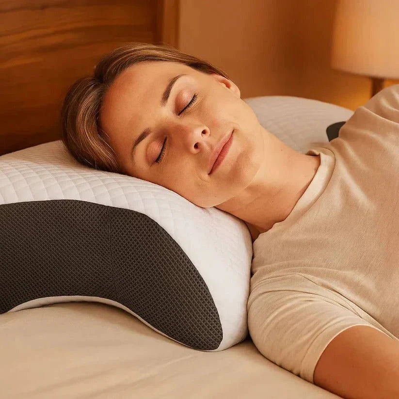 Ergonomic Neck Support Pillow with Adaptive Foam for Comfort