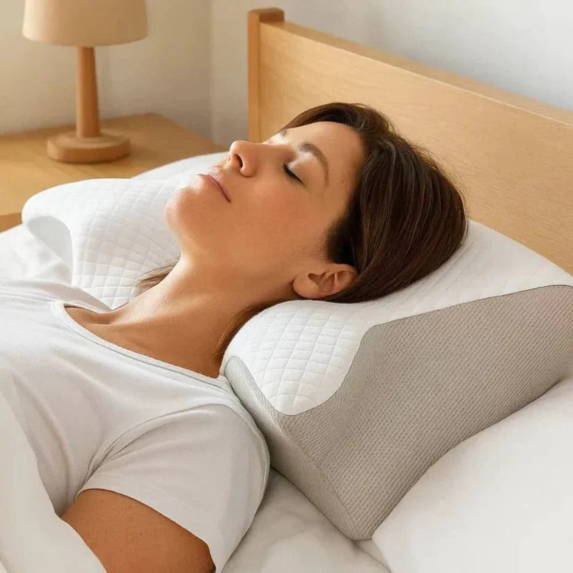 Ergonomic Neck Support Pillow with Adaptive Foam for Comfort