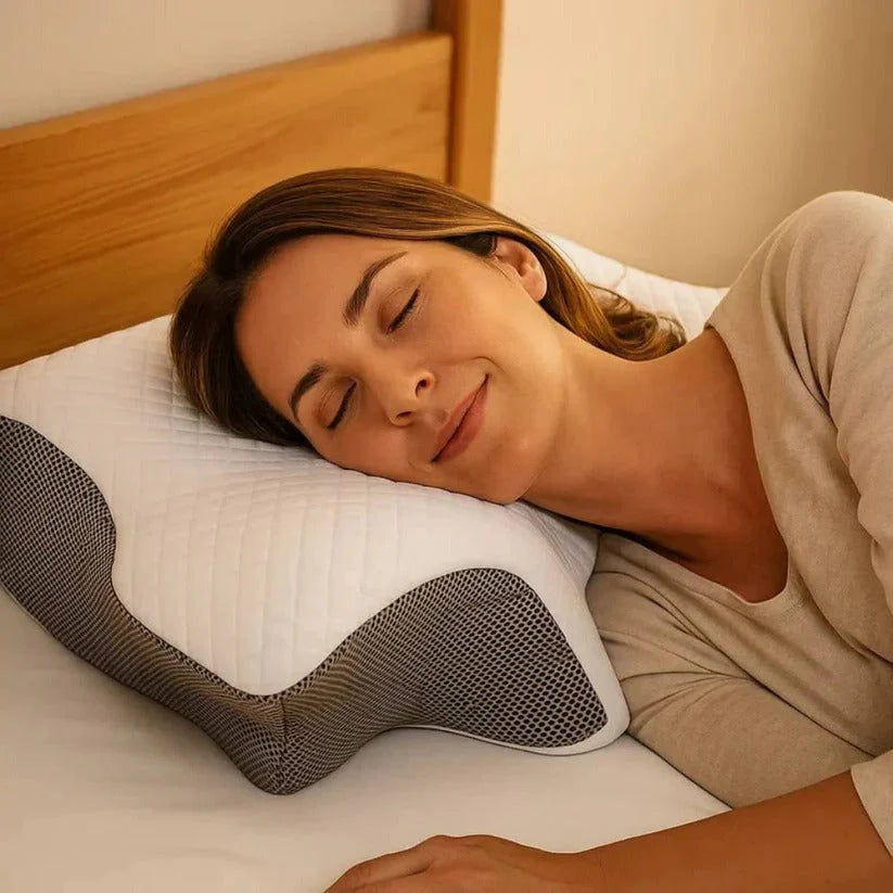 Ergonomic Neck Support Pillow with Adaptive Foam for Comfort